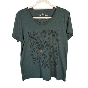 Westcoastees Forest Green Graphic T-Shirt Size XL Minimalist Casual Outdoora